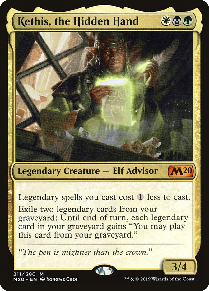 Kethis, the Hidden Hand [Core Set 2020] Magic: The Gathering
