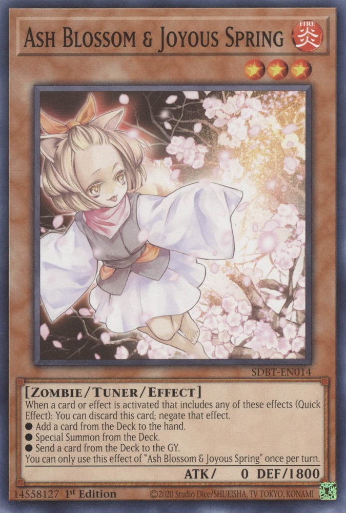 Ash Blossom & Joyous Spring [SDBT-EN014] Common Yu-Gi-Oh!