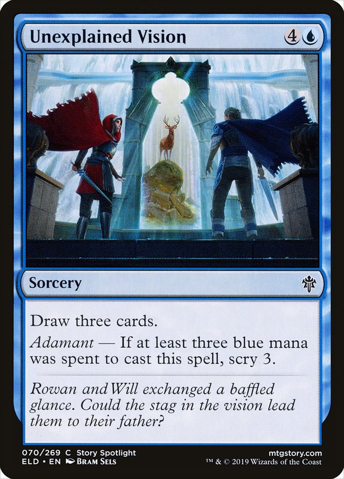 Unexplained Vision [Throne of Eldraine] Magic: The Gathering