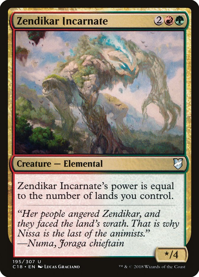 Zendikar Incarnate [Commander 2018] Magic: The Gathering