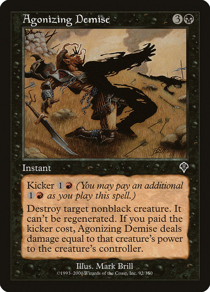 Agonizing Demise [Invasion] Magic: The Gathering