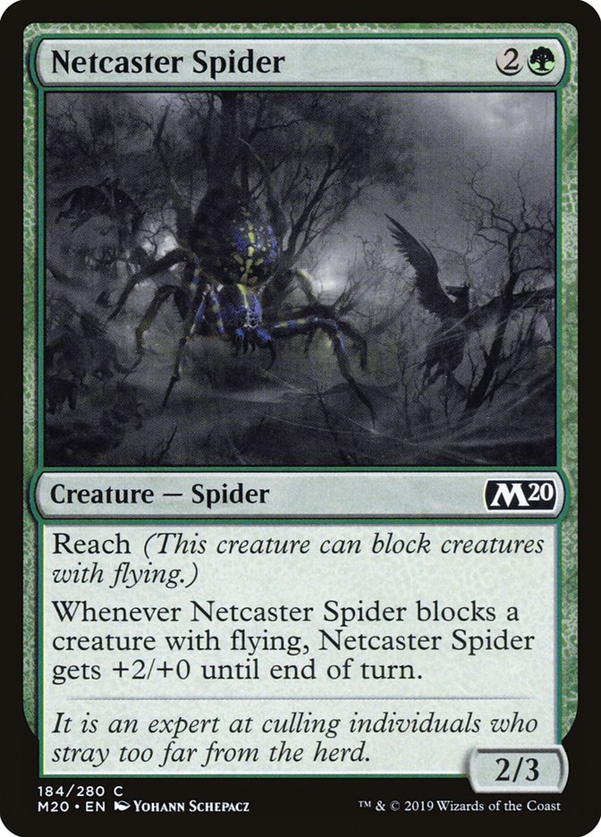 Netcaster Spider [Core Set 2020] Magic: The Gathering