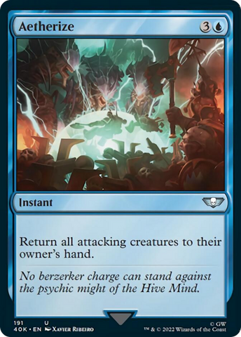 Aetherize (Surge Foil) [Warhammer 40,000] Magic: The Gathering