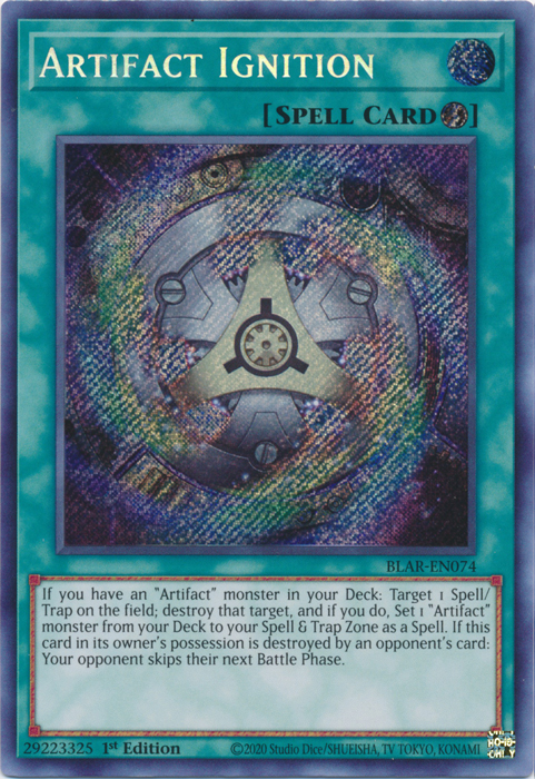 Artifact Ignition [BLAR-EN074] Secret Rare Yu-Gi-Oh!
