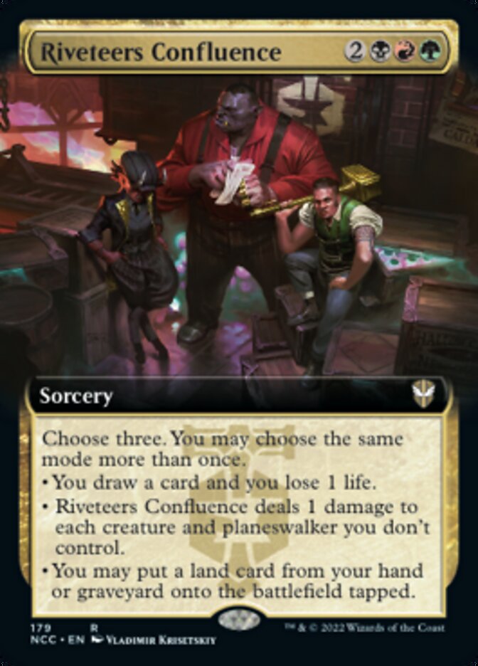 Riveteers Confluence (Extended Art) [Streets of New Capenna Commander] Magic: The Gathering