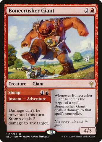 Bonecrusher Giant // Stomp [Throne of Eldraine] Magic: The Gathering