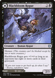 Blackbloom Rogue // Blackbloom Bog [Zendikar Rising] Magic: The Gathering