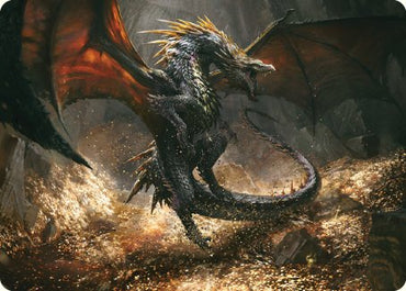 Cavern-Hoard Dragon Art Card [The Lord of the Rings: Tales of Middle-earth Art Series] Magic: The Gathering
