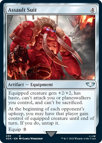 Assault Suit (Surge Foil) [Warhammer 40,000] Magic: The Gathering