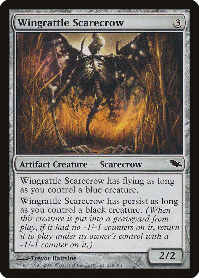 Wingrattle Scarecrow [Shadowmoor] Magic: The Gathering