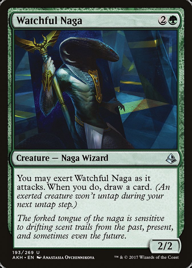 Watchful Naga [Amonkhet] Magic: The Gathering