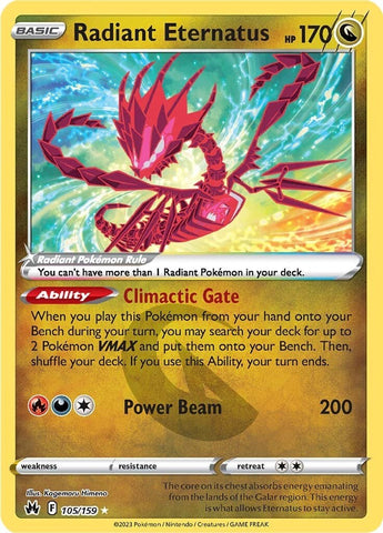 Radiant Eternatus (105/159) [Sword & Shield: Crown Zenith] Pokémon