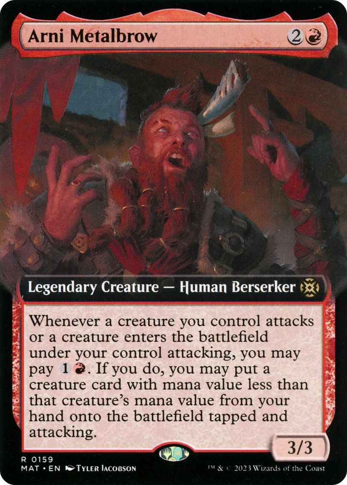 Arni Metalbrow (Extended Art) [March of the Machine: The Aftermath] Magic: The Gathering