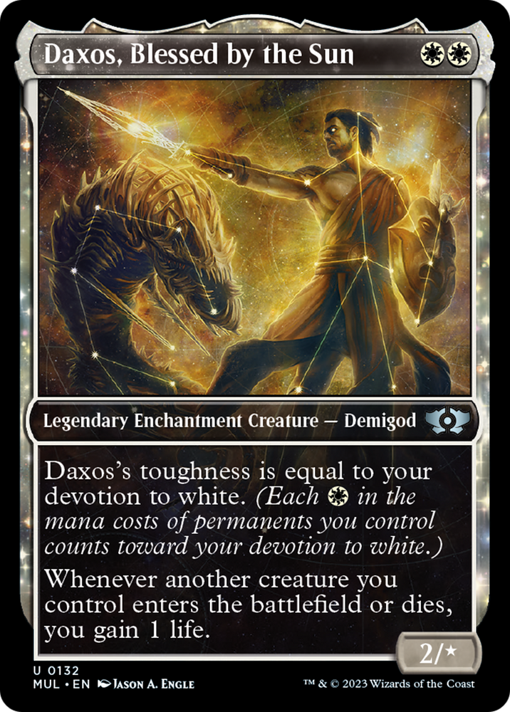 Daxos, Blessed by the Sun (Halo Foil) [Multiverse Legends] Magic: The Gathering