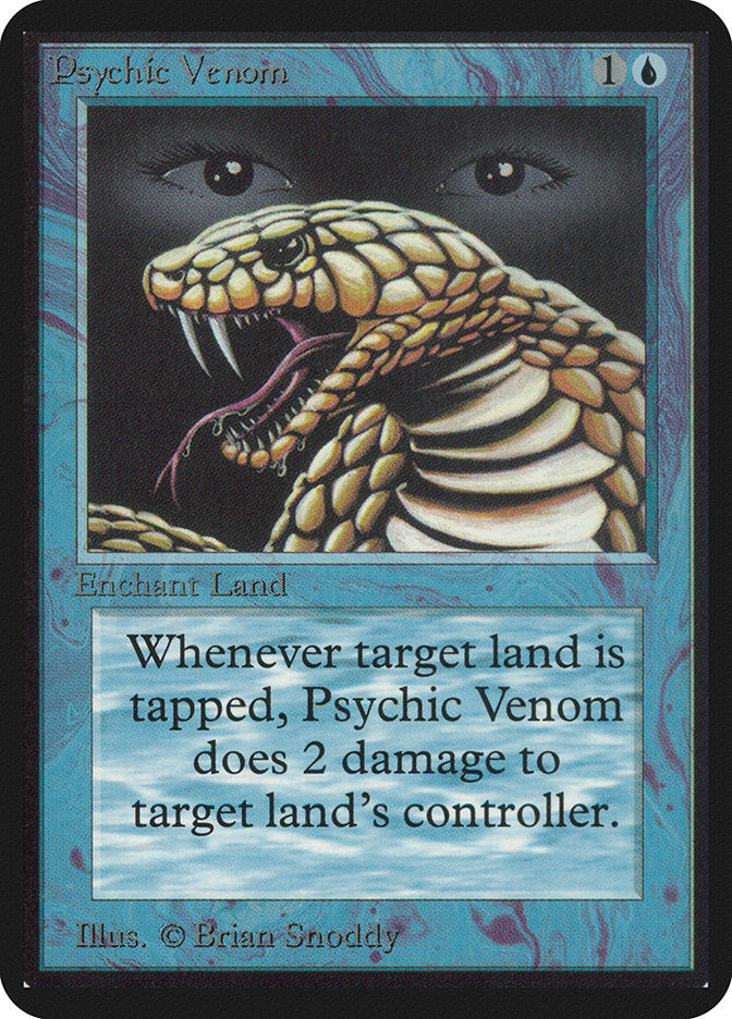 Psychic Venom [Alpha Edition] Magic: The Gathering
