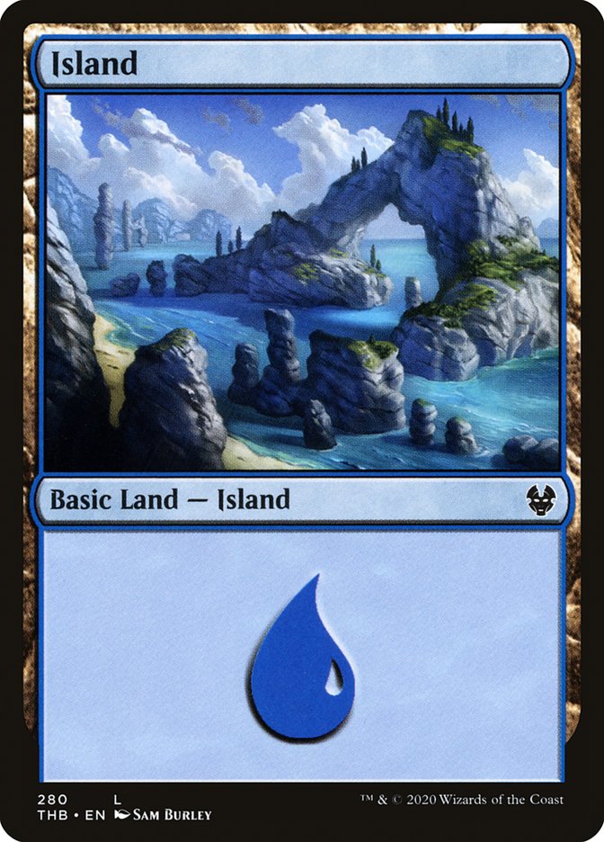 Island (280) [Theros Beyond Death] Magic: The Gathering