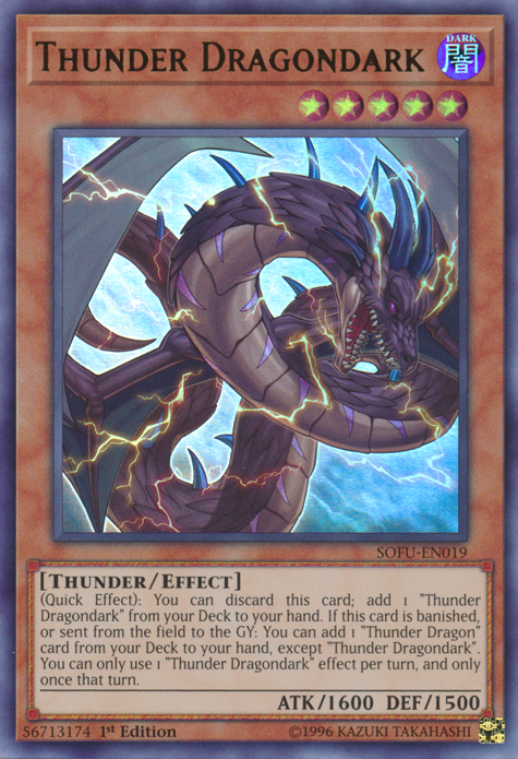 thunder dragon cards yugioh YuGiOh Soul Fusion Rare Thunder Dragon Discharge SOFU-EN073
