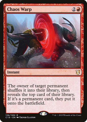 Chaos Warp [Commander 2019] Magic: The Gathering