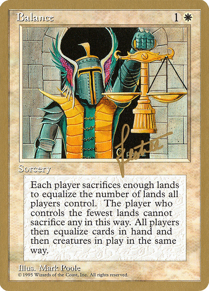 Balance (Bertrand Lestree) [Pro Tour Collector Set] Magic: The Gathering