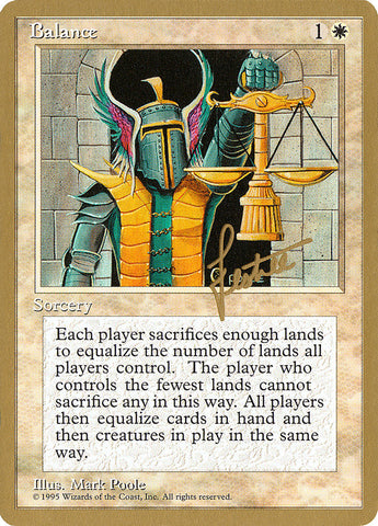Balance (Bertrand Lestree) [Pro Tour Collector Set] Magic: The Gathering