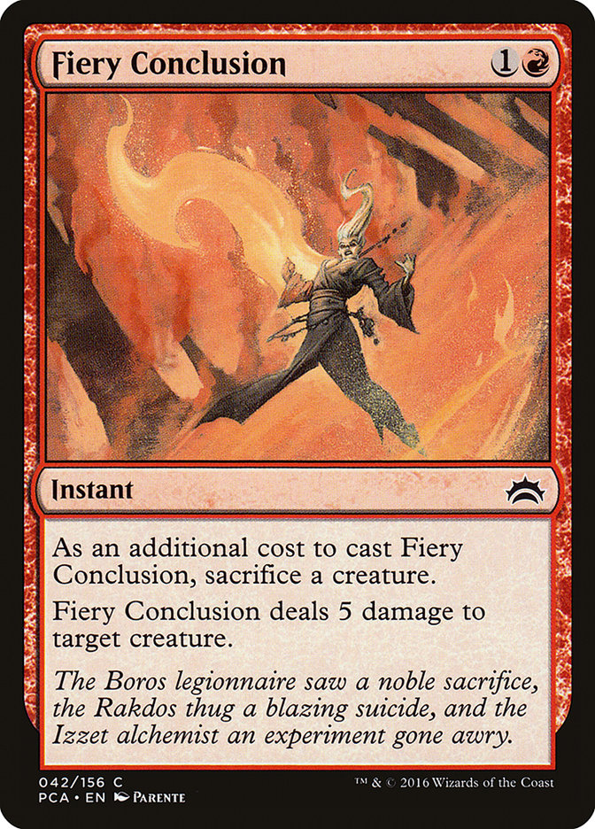 Fiery Conclusion [Planechase Anthology] Magic: The Gathering