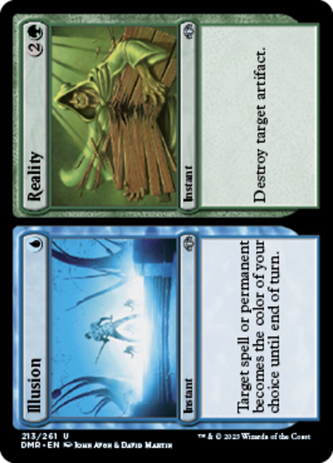 Illusion // Reality [Dominaria Remastered] Magic: The Gathering
