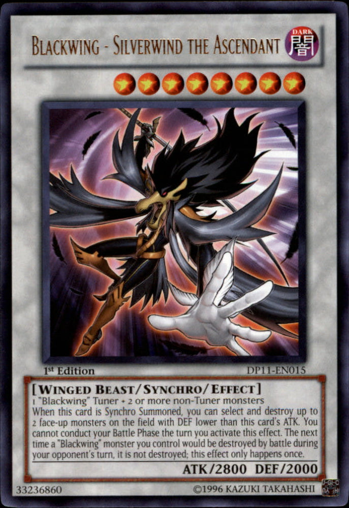 Blackwing - Silverwind the Ascendant [DP11-EN015] Rare Yu-Gi-Oh!