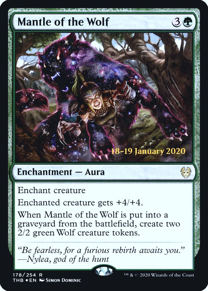 Mantle of the Wolf [Theros Beyond Death Prerelease Promos] Magic: The Gathering