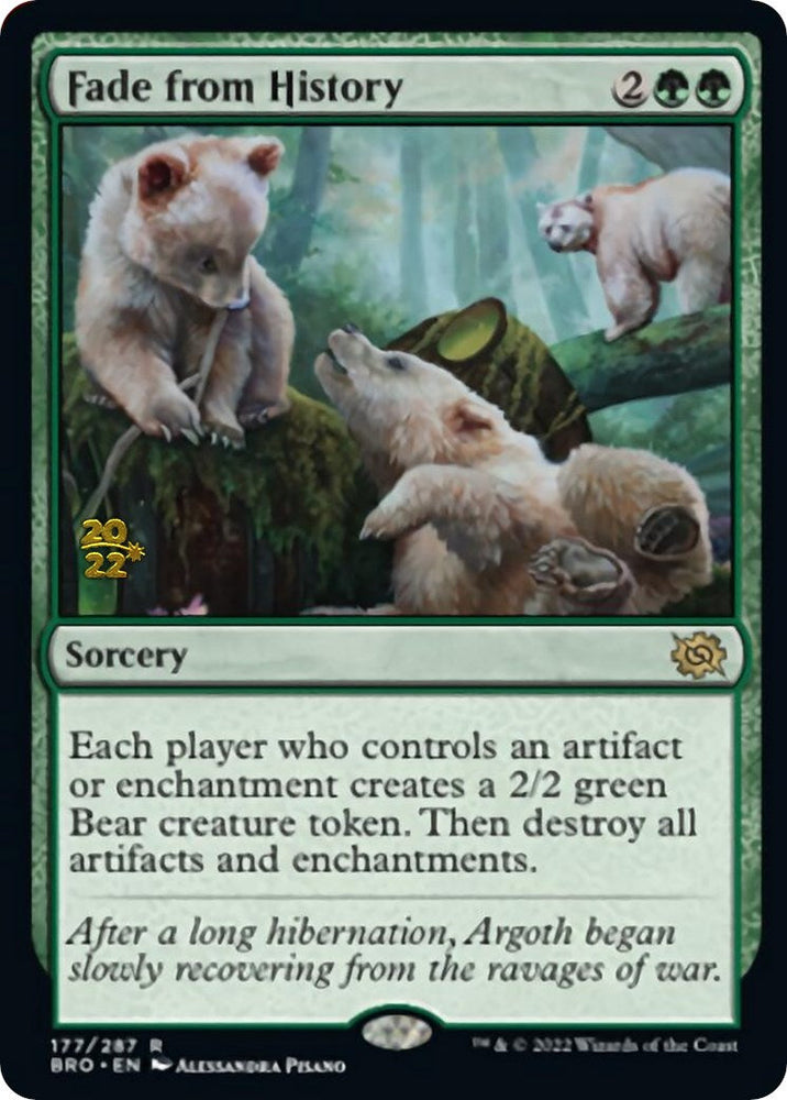 Fade from History [The Brothers' War Prerelease Promos] Magic: The Gathering