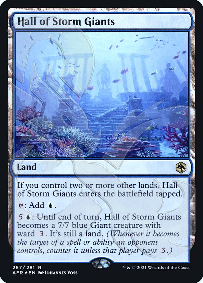 Hall of Storm Giants (Ampersand Promo) [Dungeons & Dragons: Adventures in the Forgotten Realms Promos] Magic: The Gathering