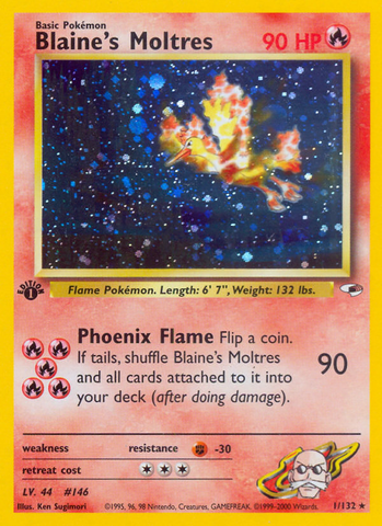 Blaine's Moltres (1/132) [Gym Heroes 1st Edition] Pokémon