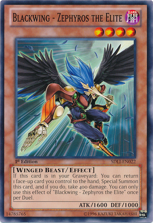 Blackwing - Zephyros the Elite [SDLI-EN022] Common Yu-Gi-Oh!