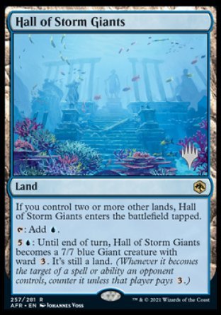 Hall of Storm Giants (Promo Pack) [Dungeons & Dragons: Adventures in the Forgotten Realms Promos] Magic: The Gathering