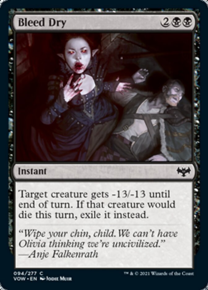 Bleed Dry [Innistrad: Crimson Vow] Magic: The Gathering