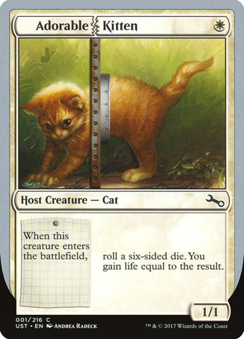 Adorable Kitten [Unstable] Magic: The Gathering