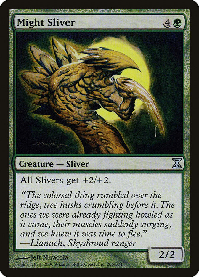 Might Sliver [Time Spiral] Magic: The Gathering