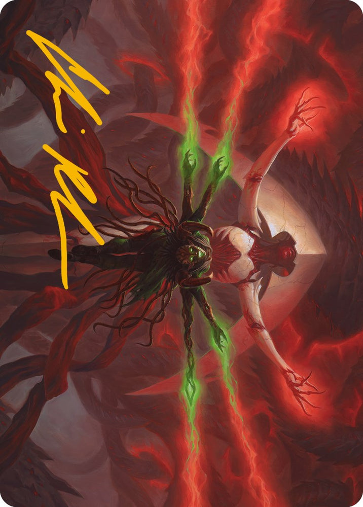 All Will Be One Art Card (Gold-Stamped Signature) [Phyrexia: All Will Be One Art Series] Magic: The Gathering