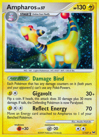 Ampharos (1/127) [Platinum: Base Set] Pokémon