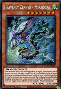 Heavenly Zephyr - Miradora [BLVO-EN029] Secret Rare Yu-Gi-Oh!