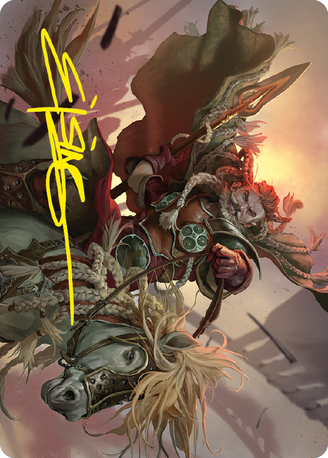 Eomer of the Riddermark Art Card (Gold-Stamped Signature) [The Lord of the Rings: Tales of Middle-earth Art Series] Magic: The Gathering