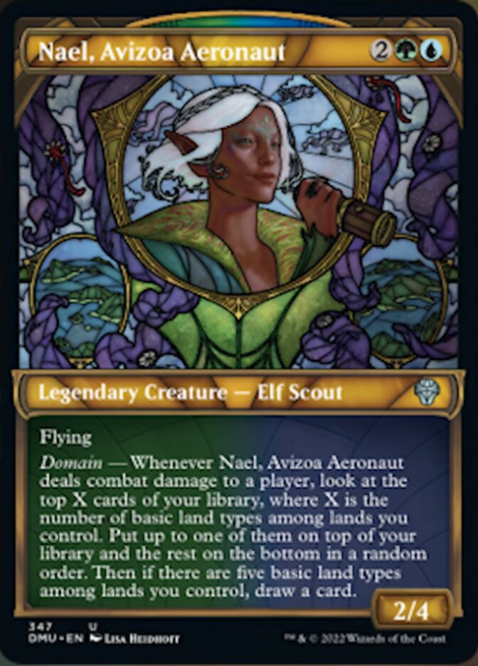 Nael, Avizoa Aeronaut (Showcase Textured) [Dominaria United] Magic: The Gathering