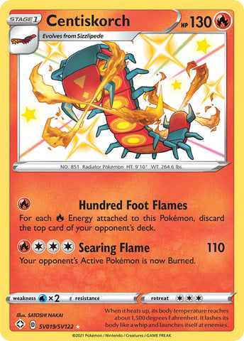 Centiskorch (SV019/SV122) [Sword & Shield: Shining Fates] Pokémon