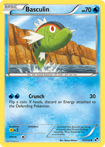 Basculin (35/114) [Black & White: Base Set] Pokémon