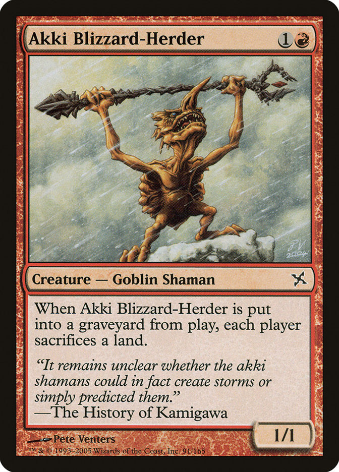 Akki Blizzard-Herder [Betrayers of Kamigawa] Magic: The Gathering