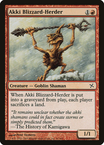 Akki Blizzard-Herder [Betrayers of Kamigawa] Magic: The Gathering