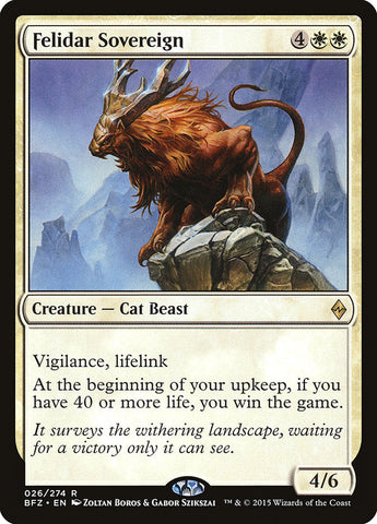 Felidar Sovereign [Battle for Zendikar] Magic: The Gathering