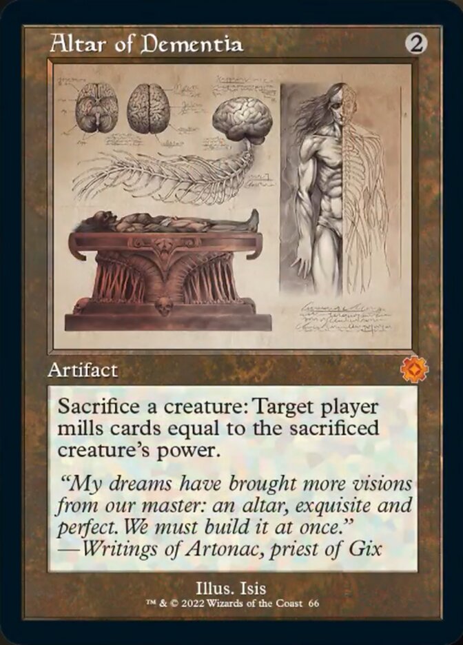 Altar of Dementia (Retro Schematic) [The Brothers' War Retro Artifacts] Magic: The Gathering