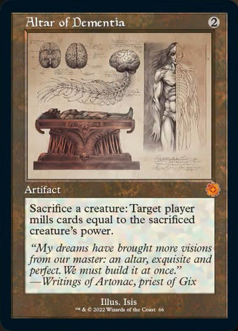 Altar of Dementia (Retro Schematic) [The Brothers' War Retro Artifacts] Magic: The Gathering