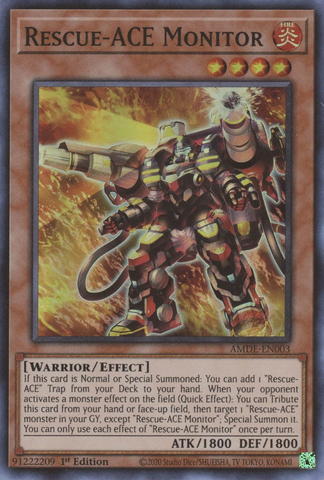 Rescue-ACE Monitor [AMDE-EN003] Super Rare Yu-Gi-Oh!
