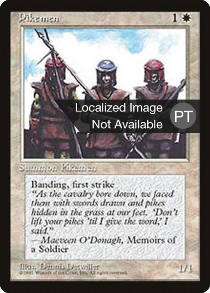 Pikemen [Fourth Edition (Foreign Black Border)] Magic: The Gathering